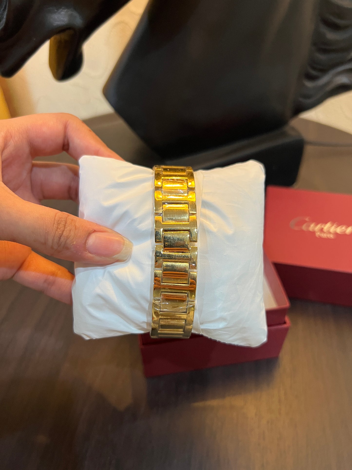 CRT 405 - Cartier Ballon Bleu Golden with White Dial