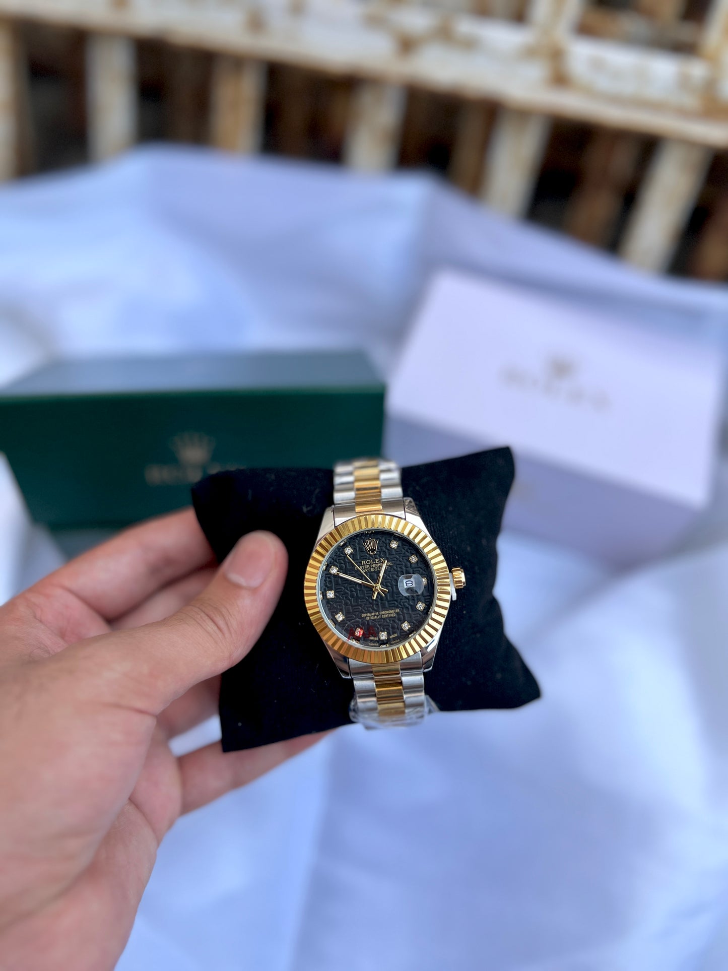 RLX - 101: Rolex Datejust dual-tone Black & Gold