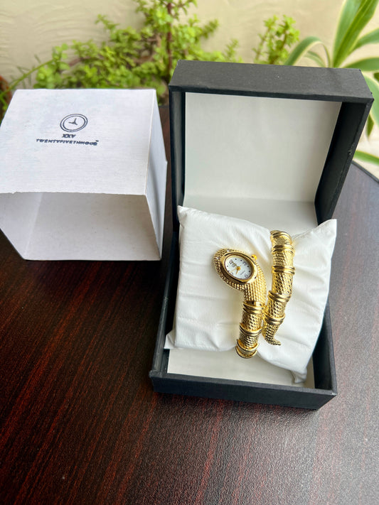 SNW 211 - Gold Snake Watch