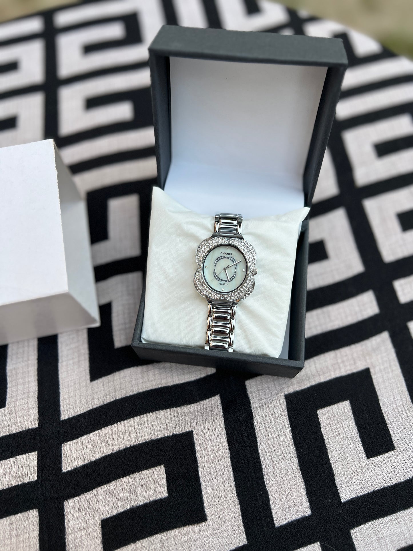 CHL 503 - Silver Chanel with a Butterfly Icestone Dial