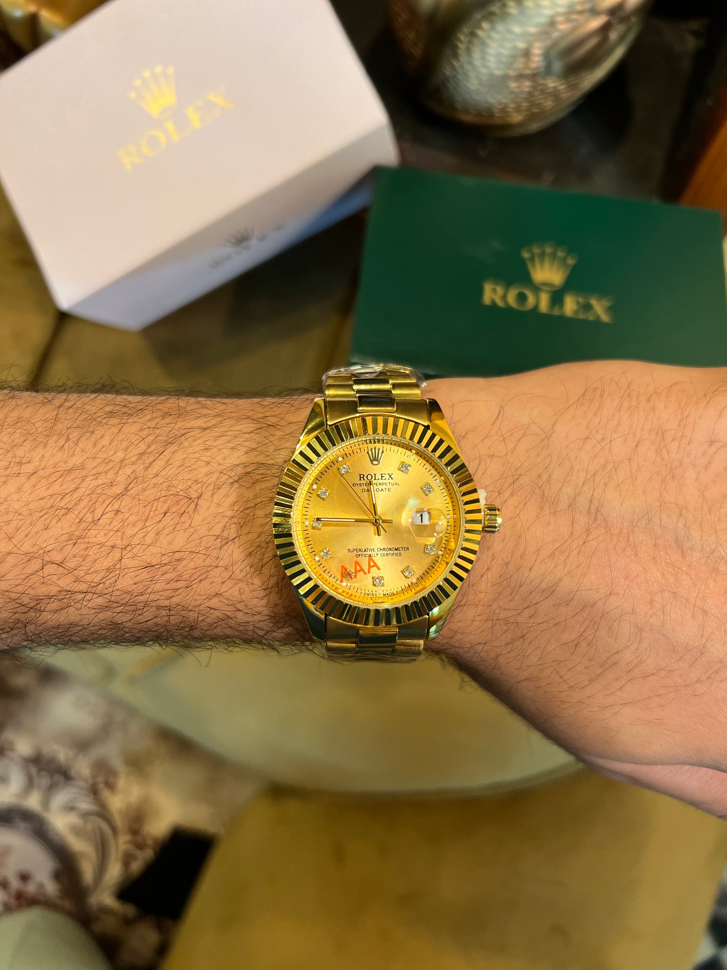 RLX - 104: Rolex OysterPerpetual Datejust Gold